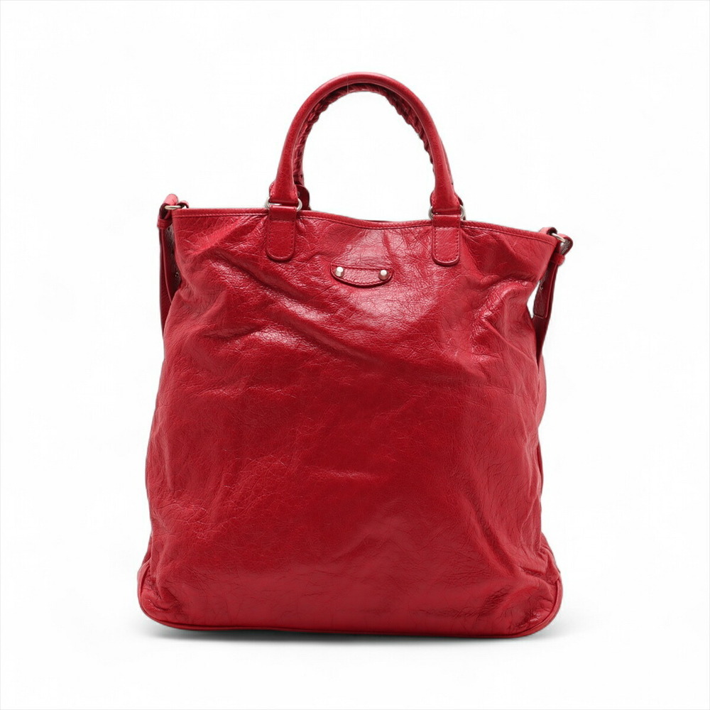 Balenciaga Leather Handbag Red